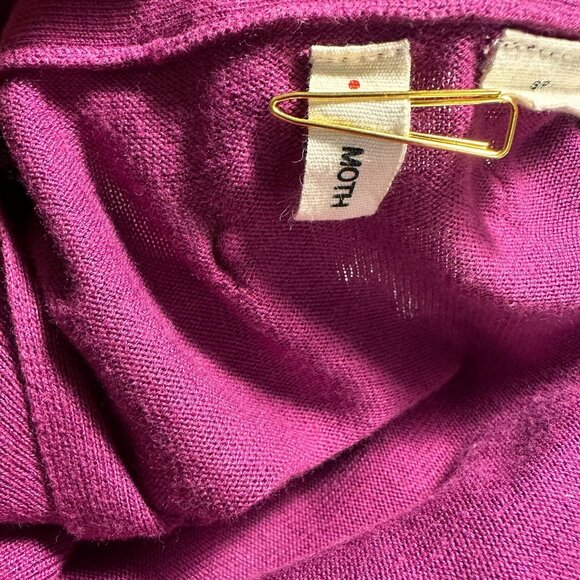 Anthropologie Purple V-Neck Sweater - Picture 5 of 6
